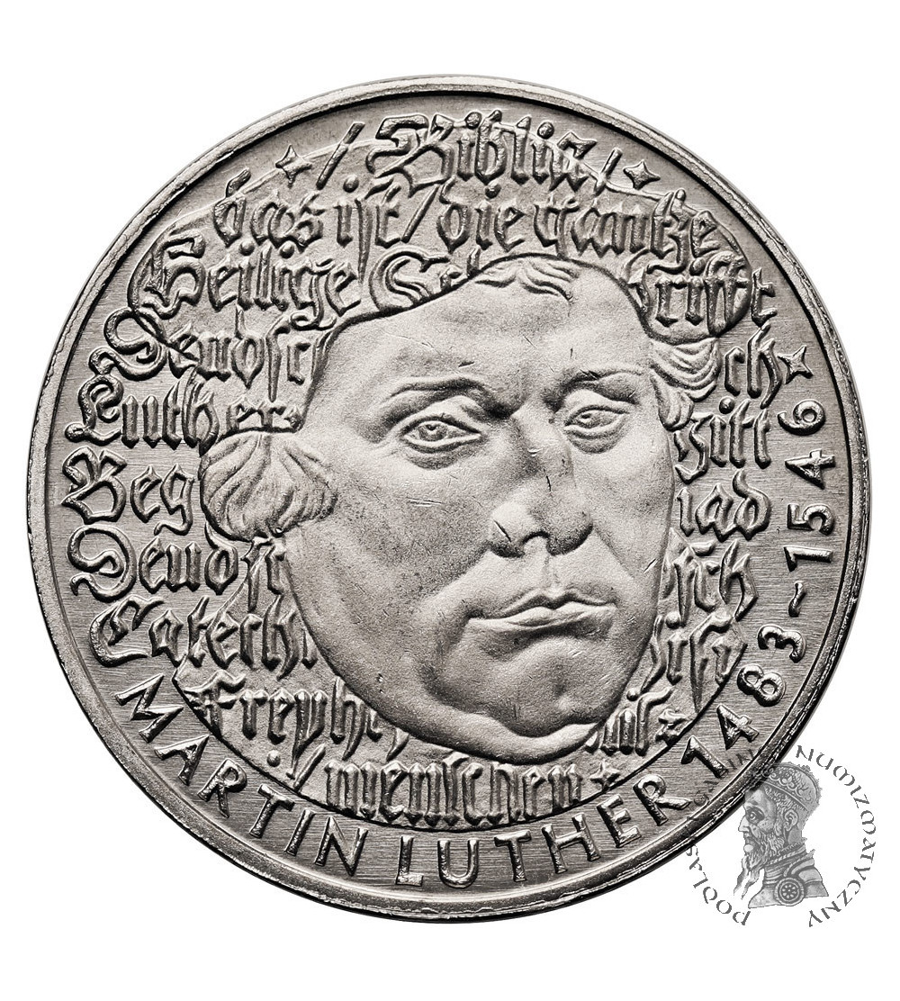 Germany, Federal Republic. 5 Mark 1983, 500th Anniversary of Martin Luther's Birthday