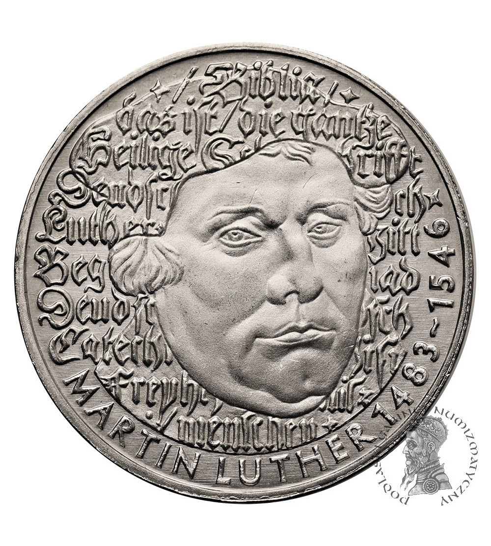 Germany, Federal Republic. 5 Mark 1983, 500th Anniversary of Martin Luther's Birthday