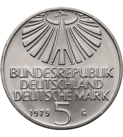 Germany, Federal Republic. 5 Mark 1979, 100th Birthday Anniversary of Otto Hahn