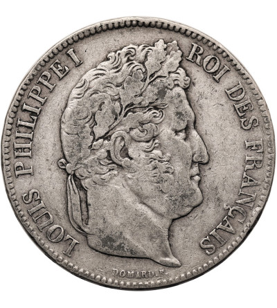 Francja, Louis-Philippe (1830-1848). 5 franków 1838 B, Rouen