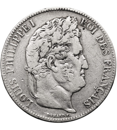 Francja, Louis-Philippe (1830-1848). 5 franków 1838 W, Lille