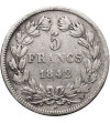 Francja, Louis-Philippe (1830-1848). 5 franków 1842 W, Lille