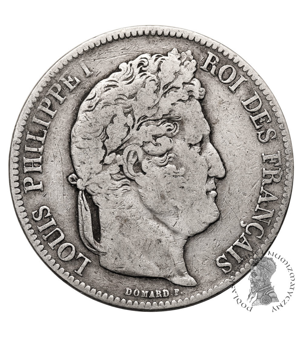 Francja, Louis-Philippe (1830-1848). 5 franków 1841 BB, Strasburg