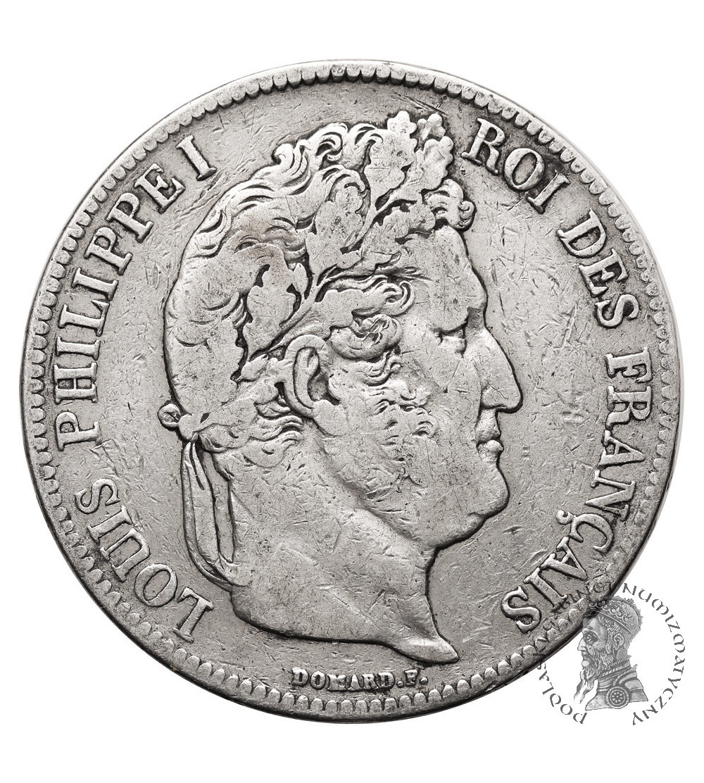 Francja, Louis-Philippe (1830-1848). 5 franków 1838 A, Paryż