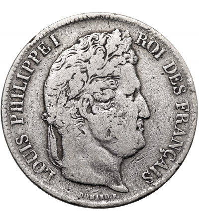 France, Louis-Philippe (1830-1848). 5 Francs 1835 W, Lille Mint