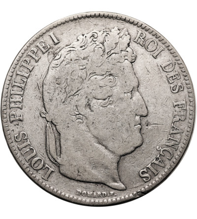 Francja, Louis-Philippe (1830-1848). 5 franków 1834 B, Rouen