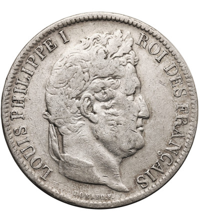 France, Louis-Philippe (1830-1848). 5 Francs 1831 W, Lille Mint