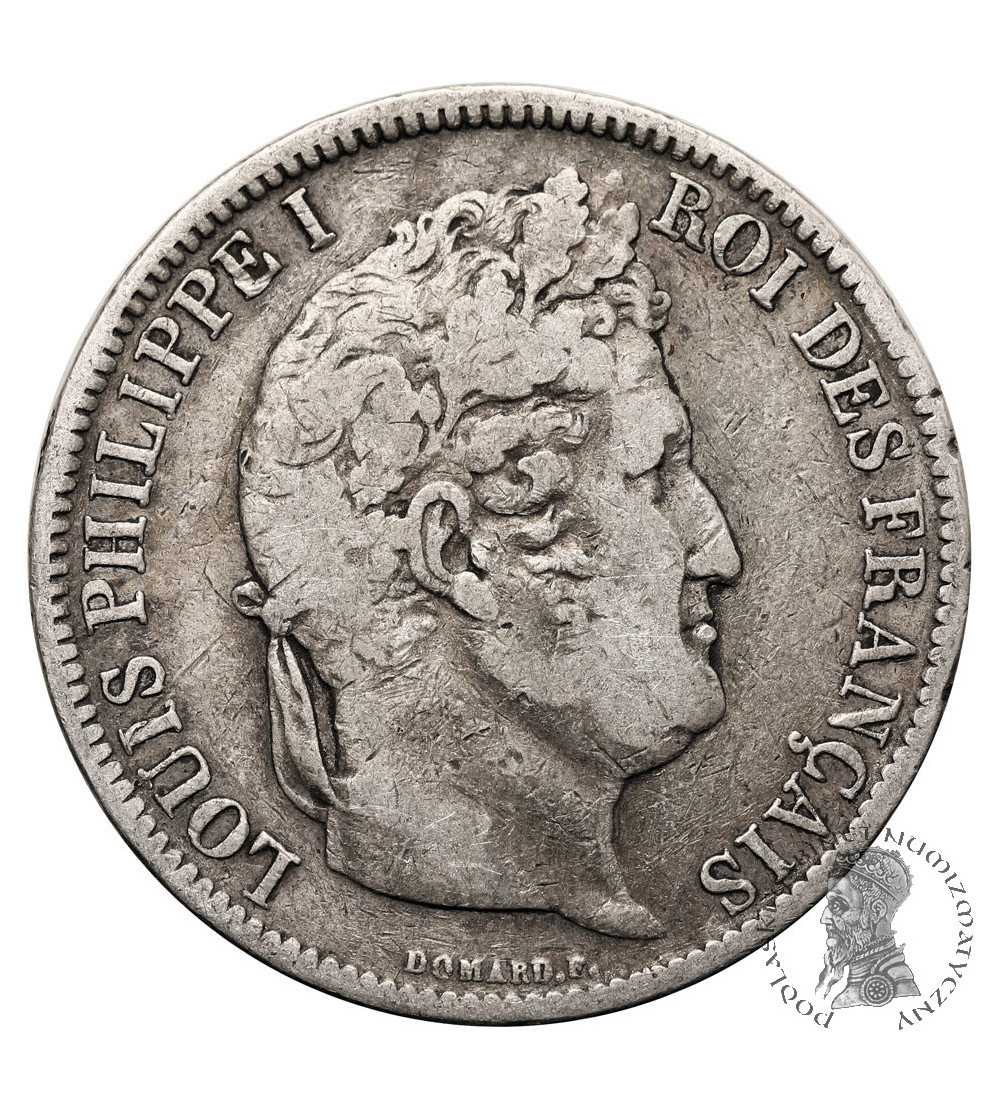 Francja, Louis-Philippe (1830-1848). 5 franków 1831 A, Paryż