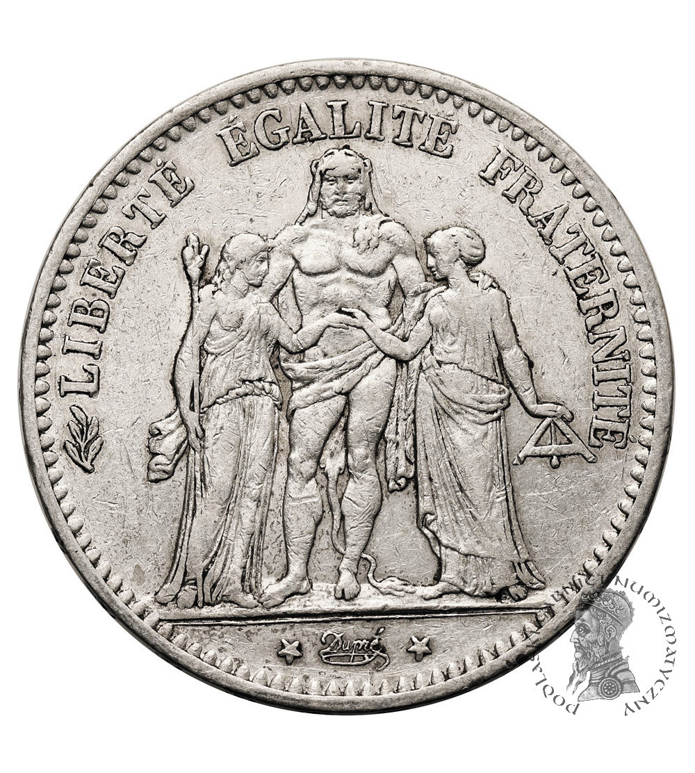 France, Third Republic (1871-1940). 5 Francs 1875 A, Paris, Hercules