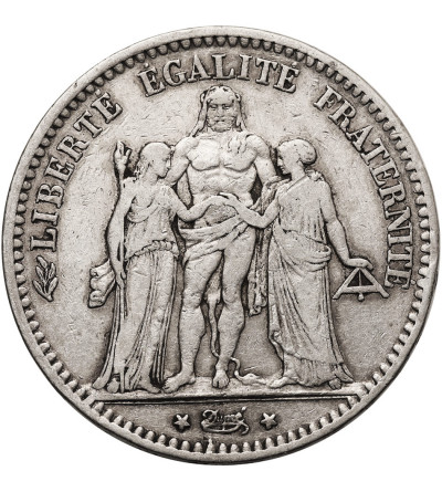 Francja, Trzecia Republika (1871-1940). 5 franków 1875 A, Paryż, Herkules