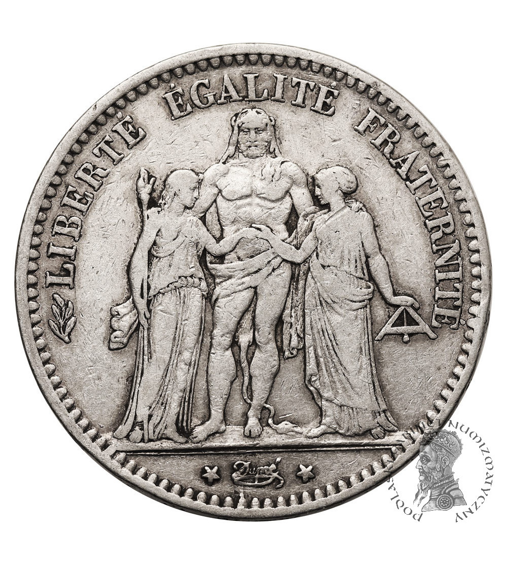 France, Third Republic (1871-1940). 5 Francs 1875 A, Paris, Hercules