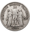 Francja, Trzecia Republika (1871-1940). 5 franków 1875 A, Paryż, Herkules