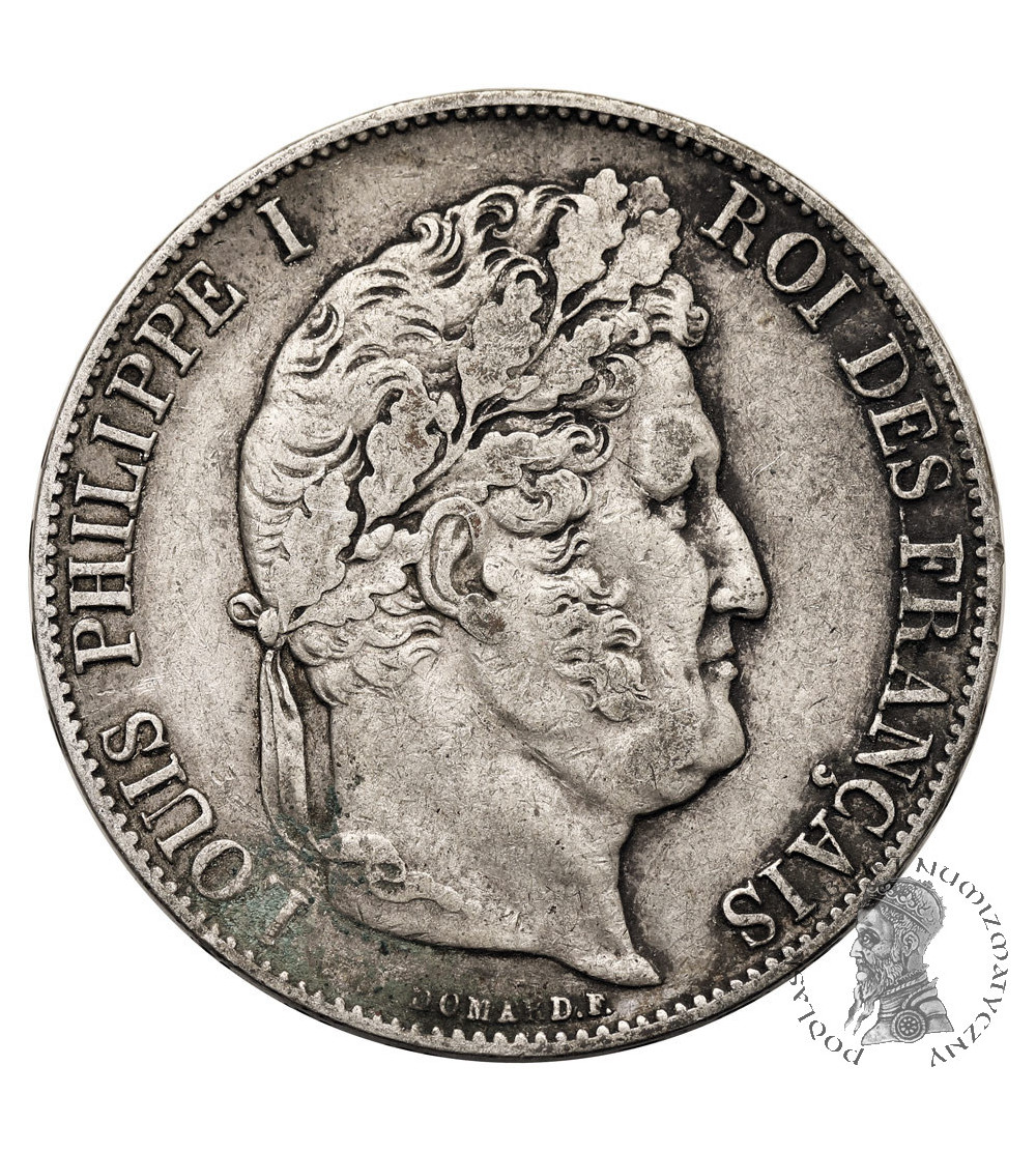 France, Louis-Philippe (1830-1848). 5 Francs 1847 A, Paris Mint