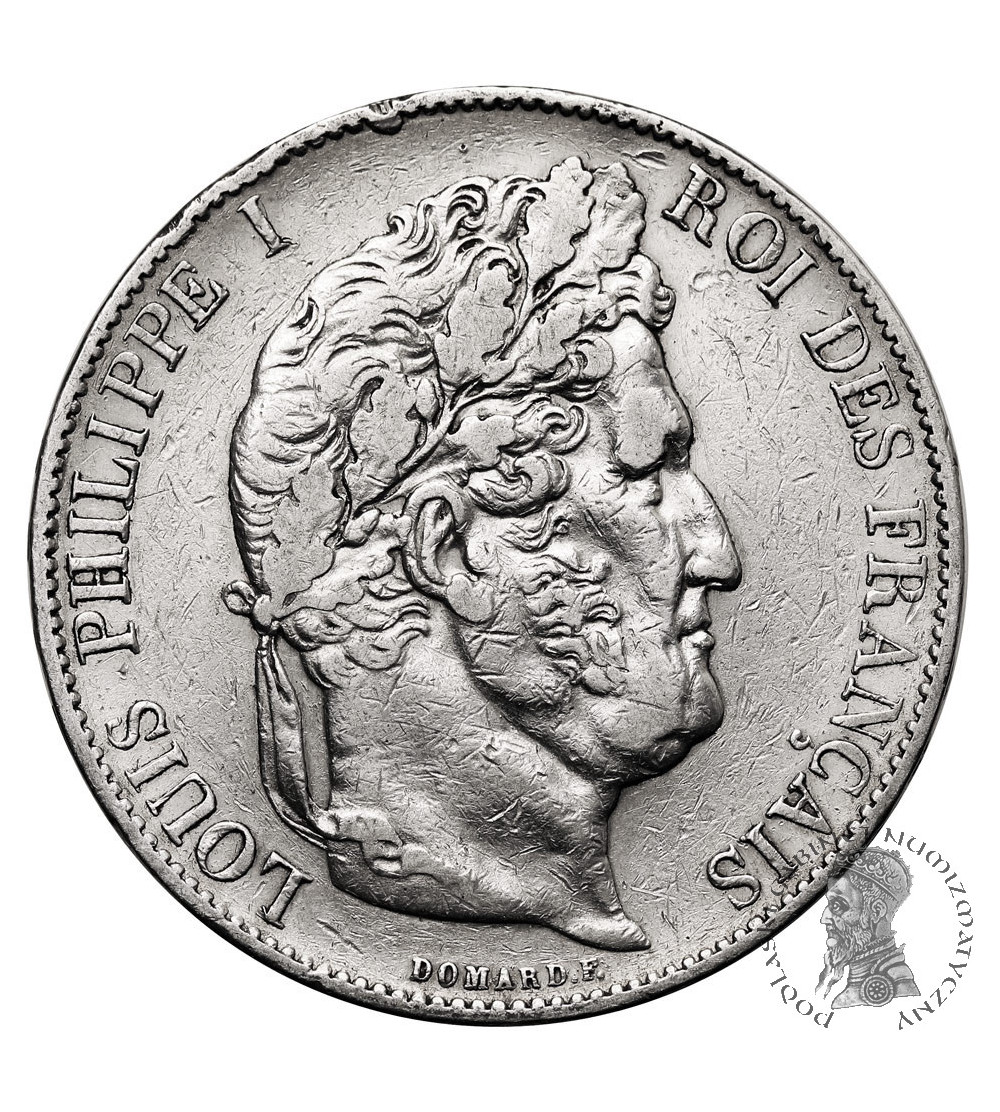 Francja, Louis-Philippe (1830-1848). 5 franków 1848 A, Paryż