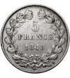 Francja, Louis-Philippe (1830-1848). 5 franków 1848 A, Paryż