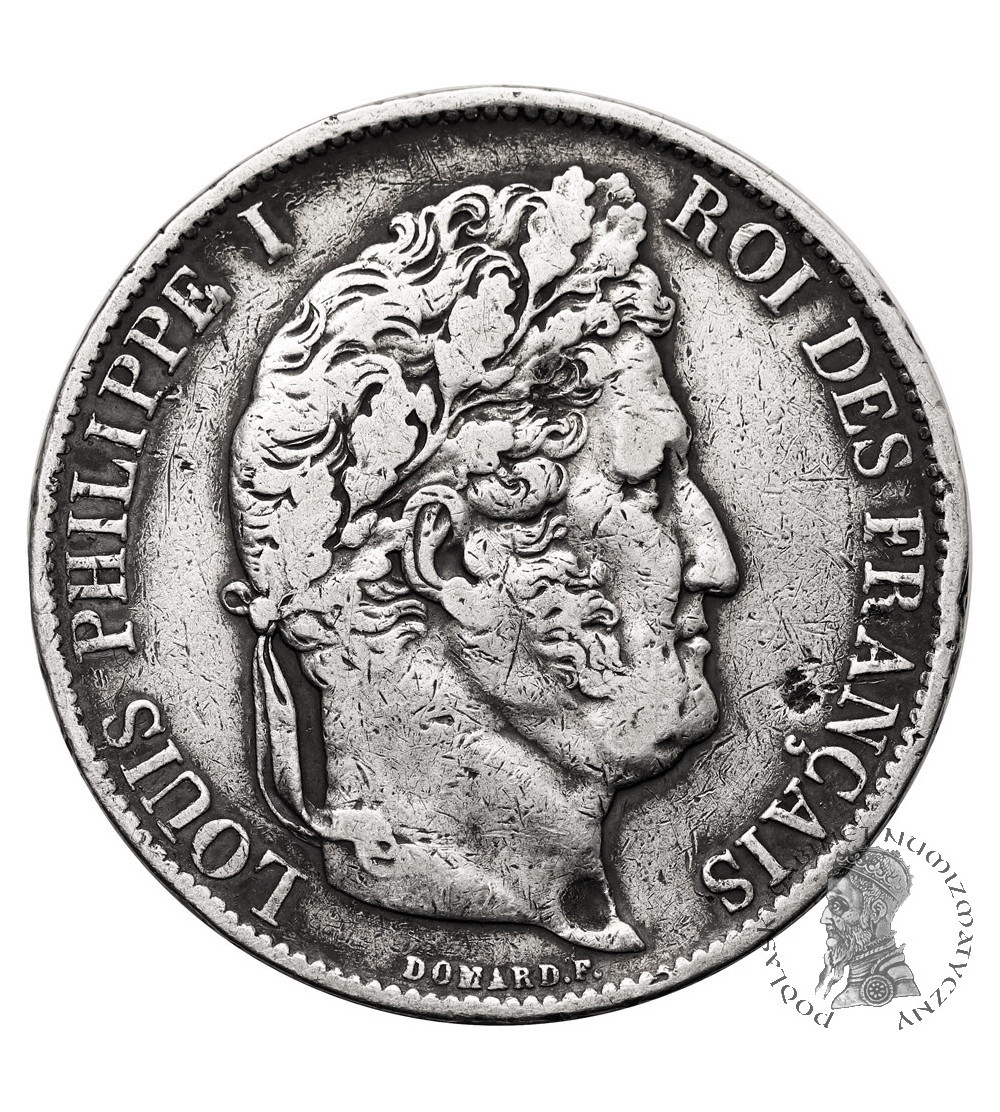 Francja, Louis-Philippe (1830-1848). 5 franków 1847 BB, Strasburg