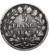 Francja, Louis-Philippe (1830-1848). 5 franków 1847 BB, Strasburg