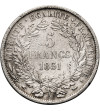 France, Second Republic (1848-1852). 5 Francs 1851 A, Paris, Ceres