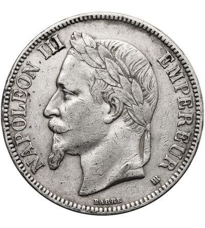 France, Napoleon III (1852-1870). 5 Francs 1868 A, Paris