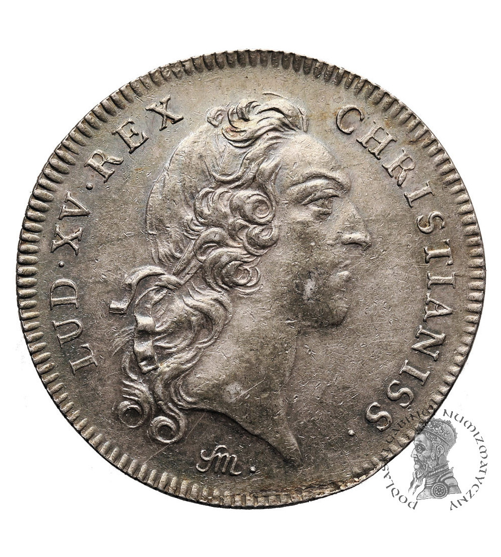 France, Louis XV (1715 - 1774). Silver Jeton (Token) of the Royal Academy of Sciences (L'Académie des sciences), 1747