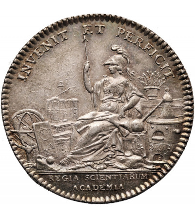 France, Louis XV (1715 - 1774). Silver Jeton (Token) of the Royal Academy of Sciences (L'Académie des sciences), 1747