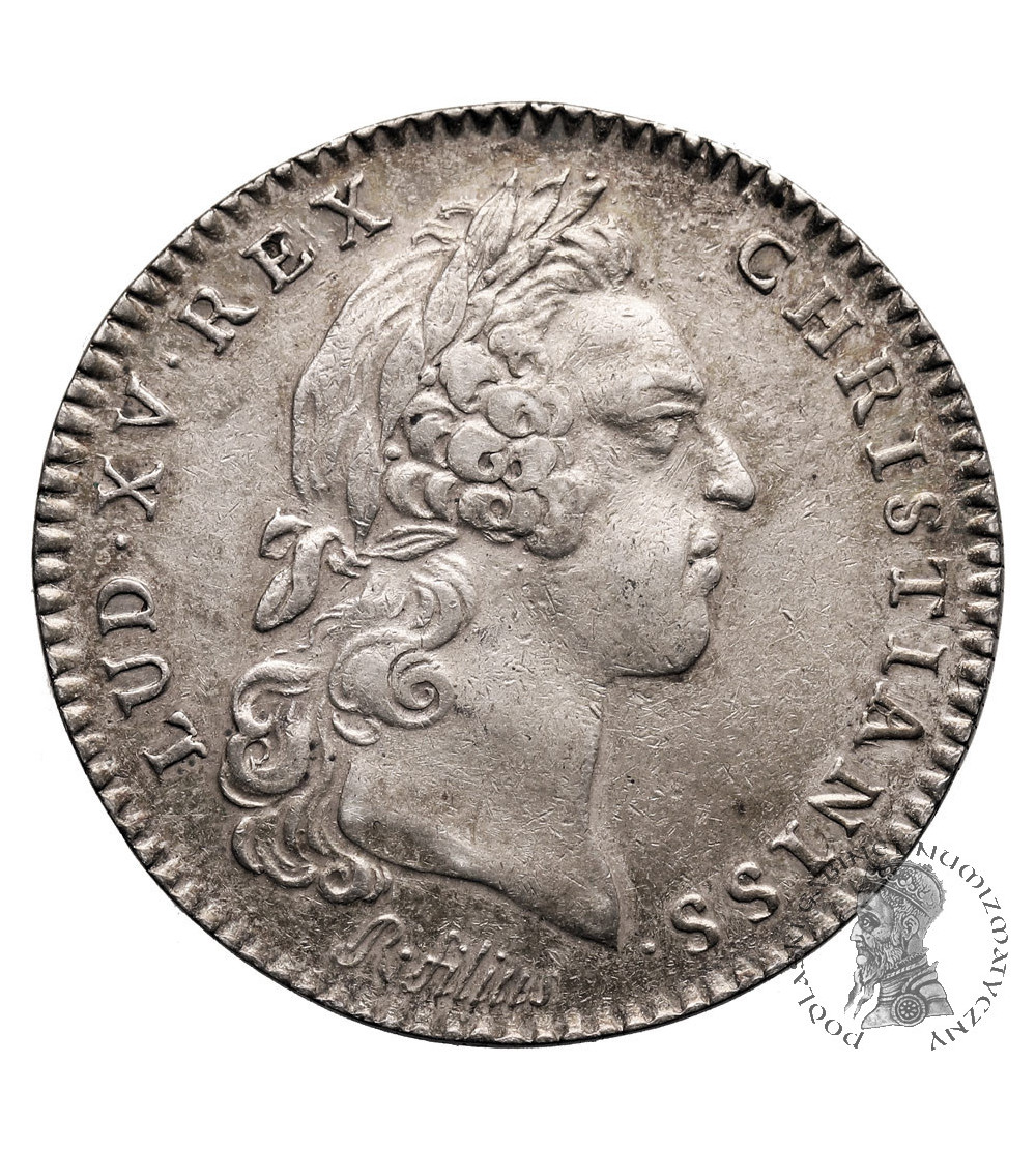 France, Louis XV (1715 - 1774). Silver Corporation Jeton (Token) of the Watchmakers of Paris (Horlogers de Paris)