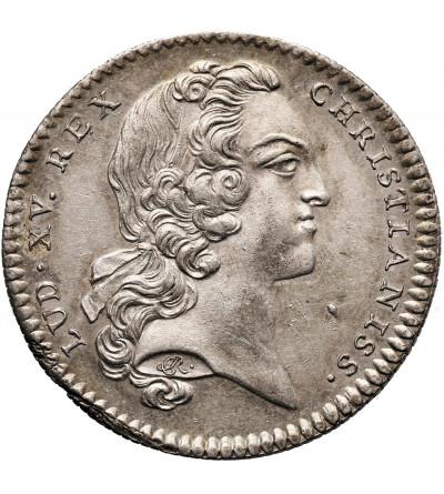 Francja, Ludwik XV (1715 - 1774). Srebrny żeton (Jeton), Payeurs des Rentes, 1717