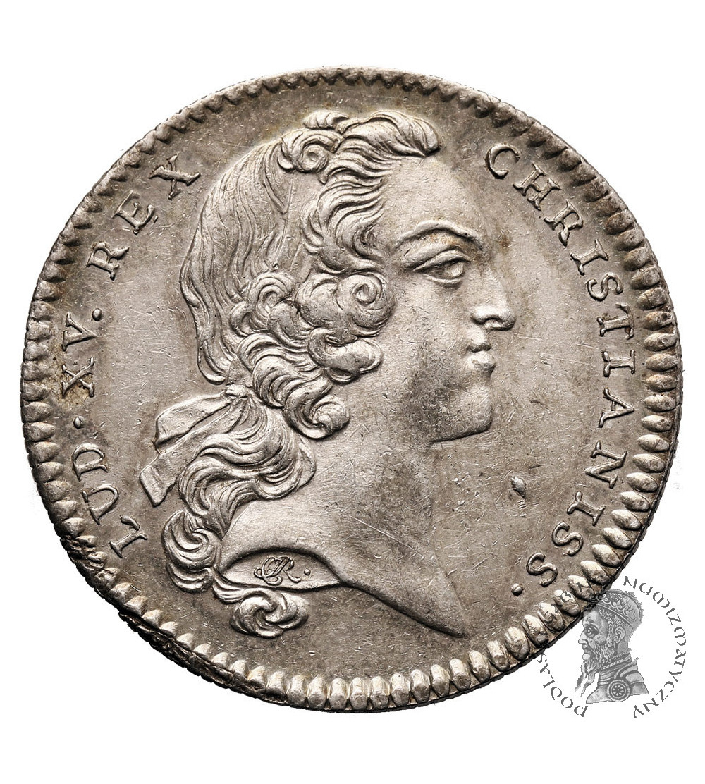 Francja, Ludwik XV (1715 - 1774). Srebrny żeton (Jeton), Payeurs des Rentes, 1717