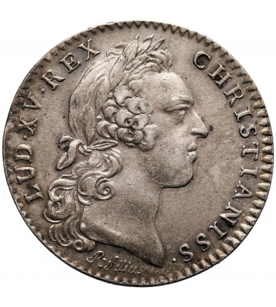 Francja, Ludwik XV (1715 - 1774). Srebrny żeton (Jeton) Chambre aux Deniers, 1758