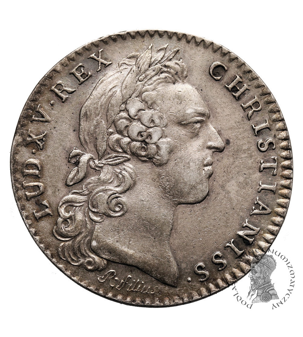 France, Louis XV (1715 - 1774). Silver Jeton (Token) Chambre aux Deniers, 1758