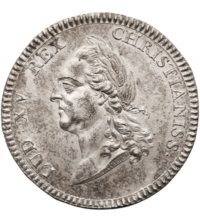 Francja, Ludwik XV (1715 - 1774). Srebrny żeton (Jeton), Payeurs des Rentes, 1764