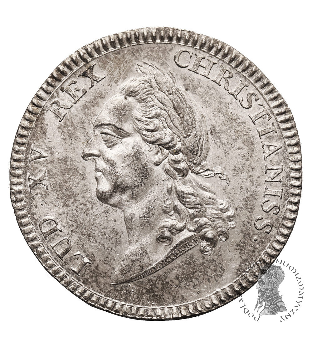 Francja, Ludwik XV (1715 - 1774). Srebrny żeton (Jeton), Payeurs des Rentes, 1764