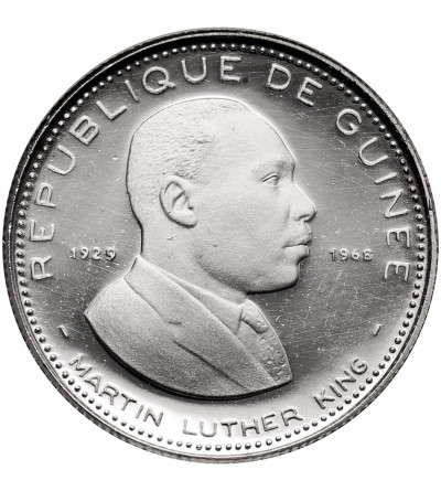 Guinea. 100 Francs 1969, Martin Luther King, series: 10th Anniversary of Independence