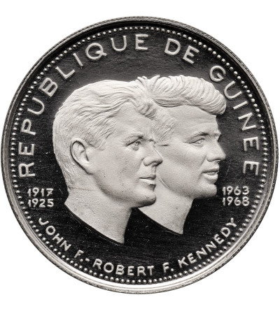 Gwinea. 200 franków 1969, John i Robert Kennedy, seria: 10 Rocznica Niepodległości