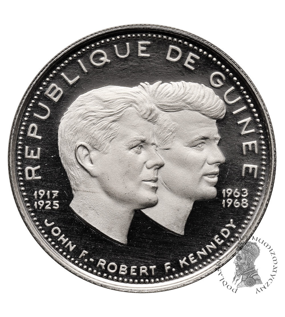 Guinea. 200 Francs 1969, John and Robert Kennedy, series: 10th Anniversary of Independence