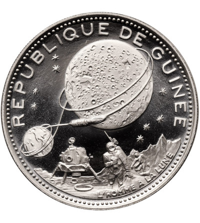 Guinea. 250 Francs 1969, Landing on the Moon, series: 10th Anniversary of Independence