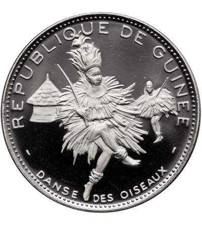 Guinea. 500 Francs 1969, Oiseaux Dancers, series: 10th Anniversary of Independence