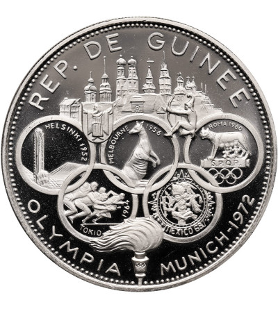 Guinea. 500 Francs 1969, 1972 Summer Olympics, series: 10th Anniversary of Independence