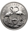 Bahamas, Elizabeth II (1952-2022). 2 Dollars 1969, two flamingos - Proof