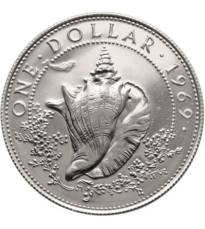 Bahamas, Elizabeth II (1952-2022). 1 Dollar 1969 - Proof