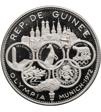 Guinea. 500 Francs 1969, 1972 Summer Olympics, series: 10th Anniversary of Independence