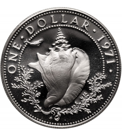 Bahamas, Elizabeth II (1952-2022). 1 Dollar 1971 - Proof