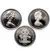 Bahamas, Elizabeth II (1952-2022). Set of 5 Cents 1969, 1971, 1974, Proof - 3 pcs