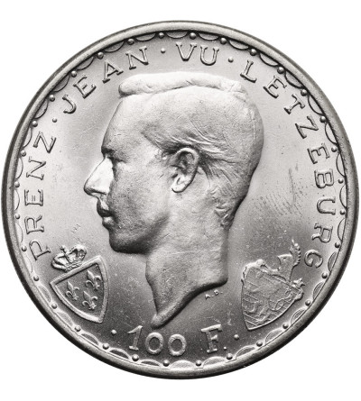 Luxembourg. 100 Francs 1946, 600th Anniversary of the Death of John the Blind at the Battle of Crécy