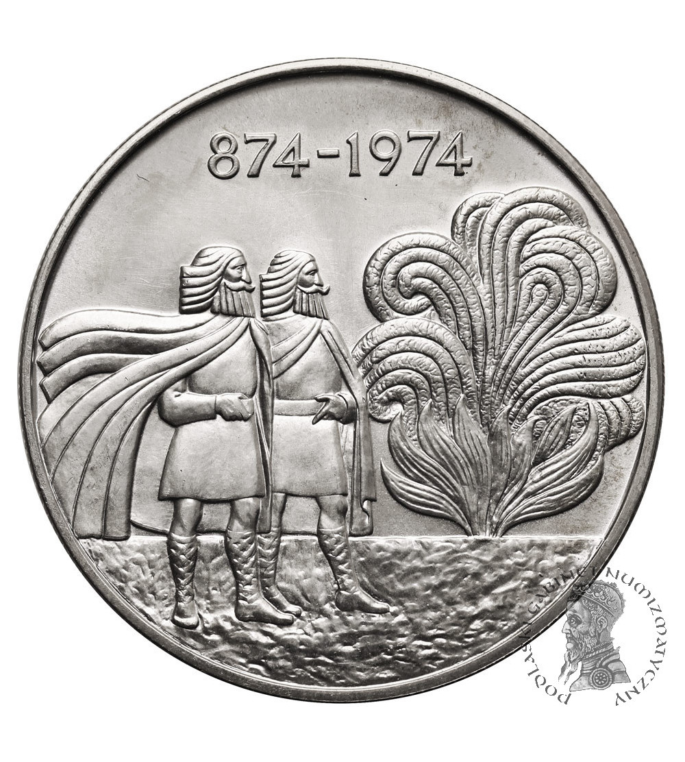 Iceland. 1000 Krónur 1974, 1100th Anniversary of the First Settlement on the Island