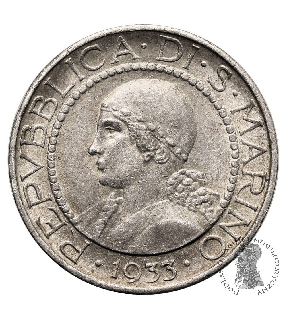 San Marino. 5 Lire 1933