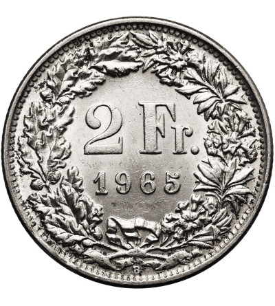 Switzerland. 2 Francs 1965 B, Helvetia