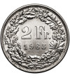 Switzerland. 2 Francs 1965 B, Helvetia