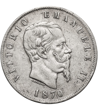 Italy, Victor Emmanuel II (1861-1878). 5 Lire 1870