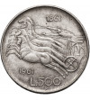 Italy. 500 Lire 1961, Hundredth Anniversary of Italian Unification